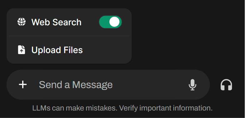 Web Search UI Toggle